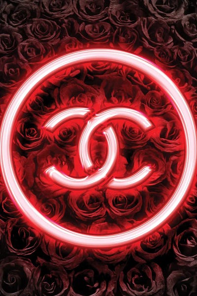 Chanel Neon Sign Canvas Art by Frank Amoruso | iCanvas