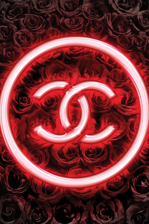 Chanel Neon Sign Canvas Art by Frank Amoruso
