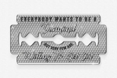 Diamond Razorblade by Frank Amoruso canvas print