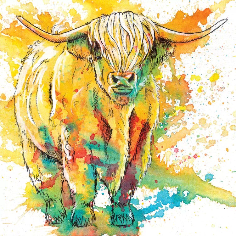 Highland Cow by Flo Art Studio wall art