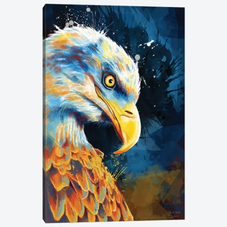 Eagle Eye Canvas Print #FAS15} by Flo Art Studio Canvas Art Print