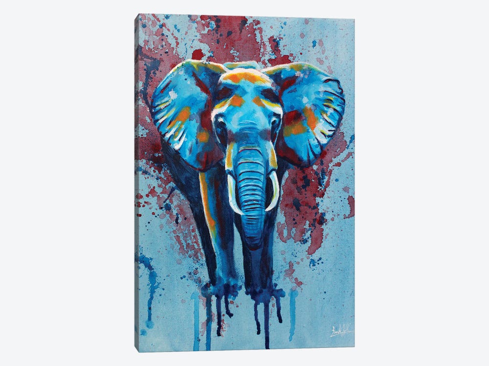 Here Stands The Elephant by Flo Art Studio 1-piece Canvas Print