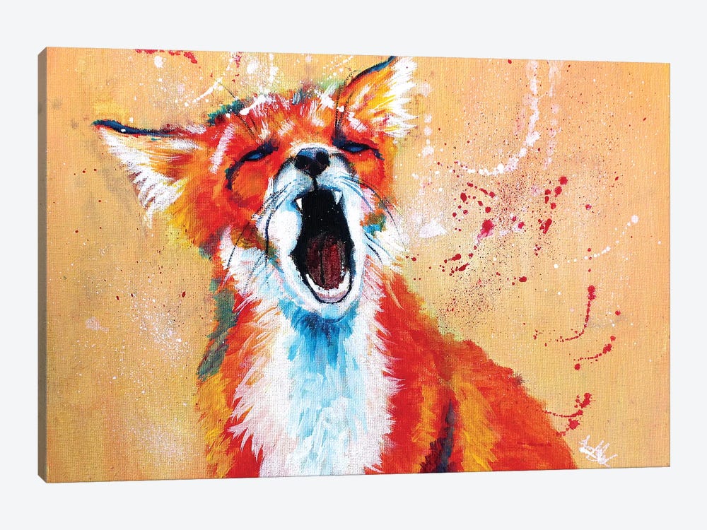Sleepy Fox by Flo Art Studio 1-piece Canvas Print
