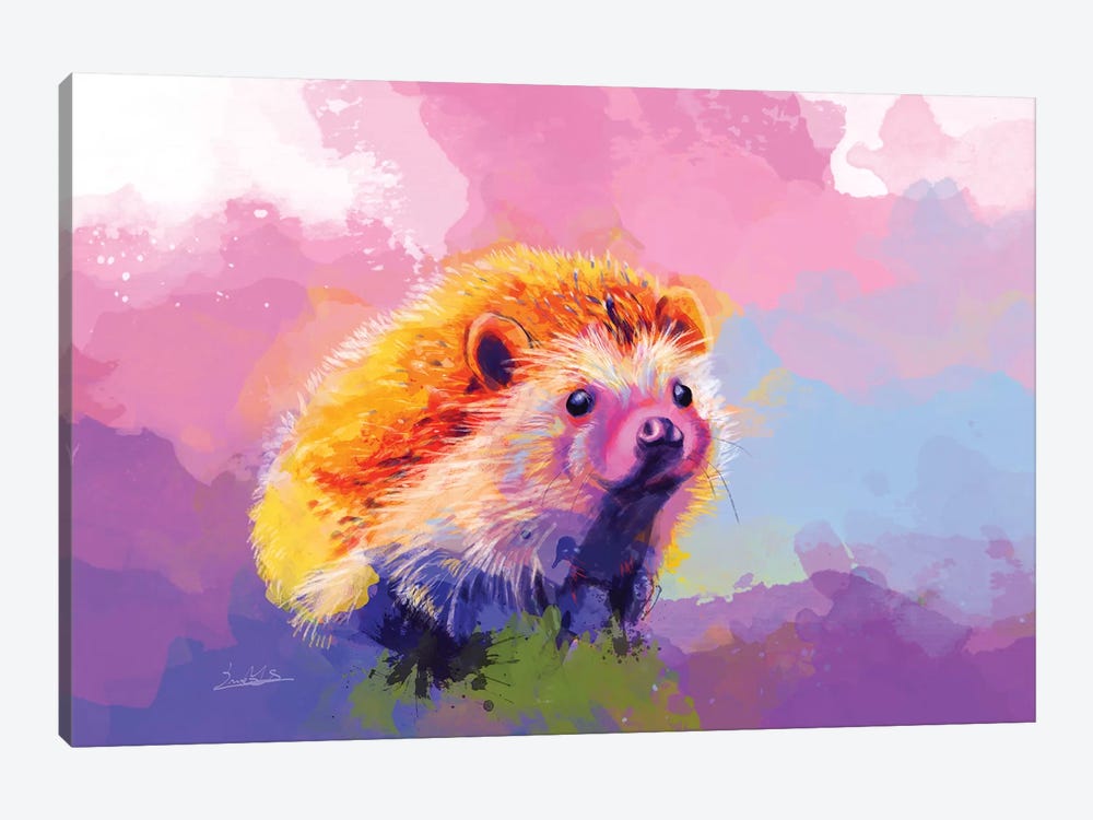Sweet Hedgehog by Flo Art Studio 1-piece Canvas Art Print