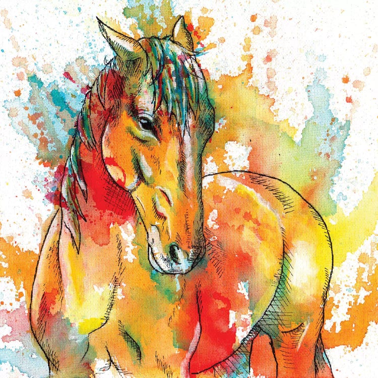 The Spirit Of A Horse by Flo Art Studio wall art