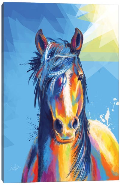 Horse Beauty Canvas Art Print - Flo Art Studio