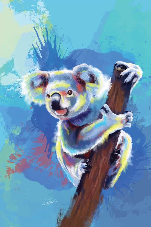 Koala bear by Flo Art Studio wall art