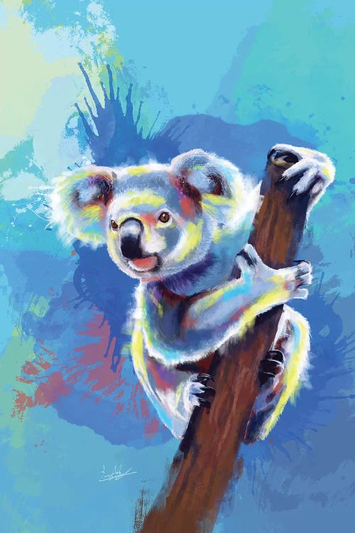 Koala bear by Flo Art Studio canvas print