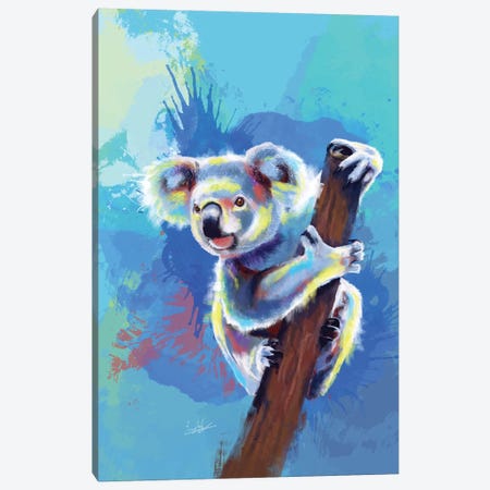 Koala bear Canvas Print #FAS34} by Flo Art Studio Art Print