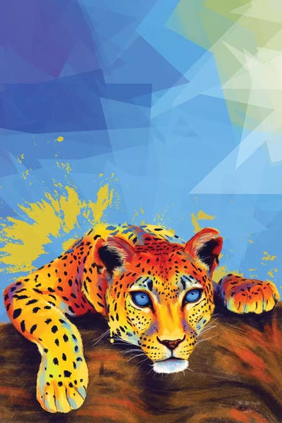 Tree Leopard by Flo Art Studio art print