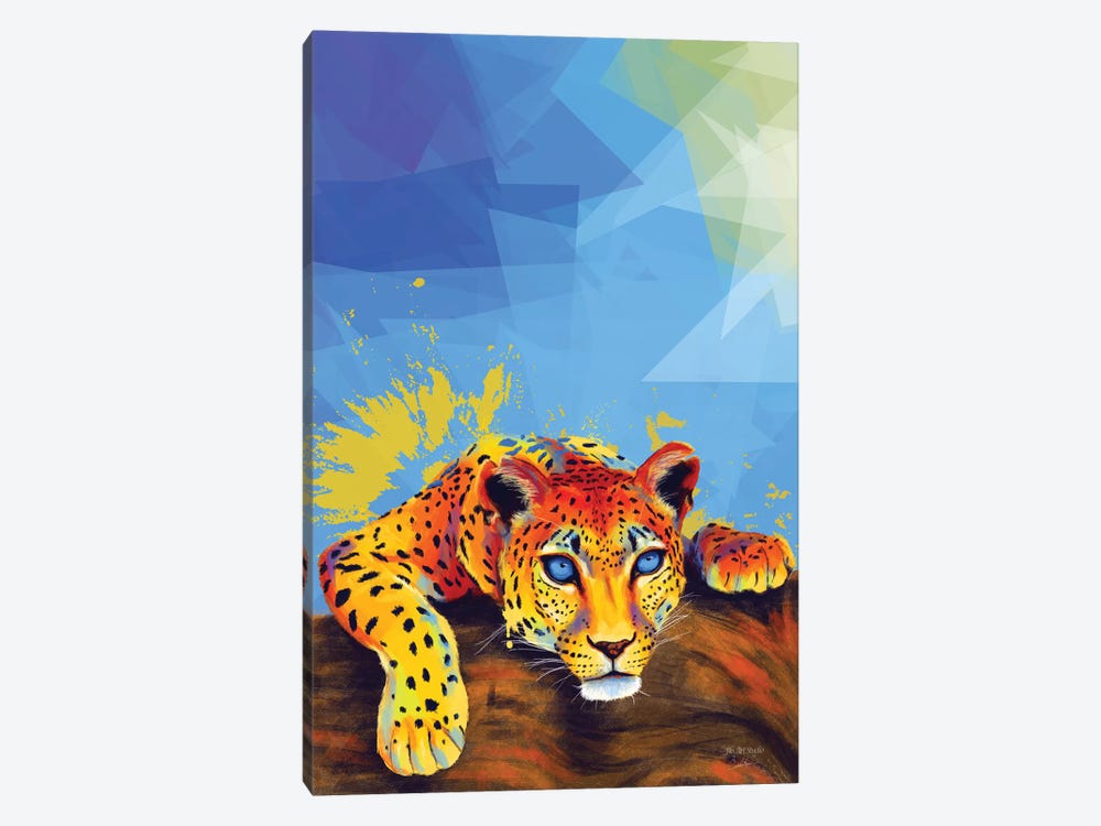 Tree Leopard by Flo Art Studio 1-piece Canvas Art Print
