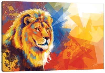 Majesty Canvas Art Print - Lion Art