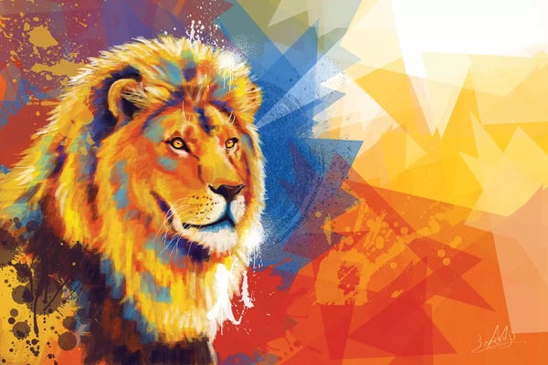 Lions: Majesty by Flo Art Studio