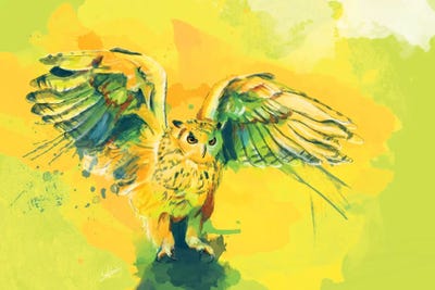 Silent Wings by Flo Art Studio art print