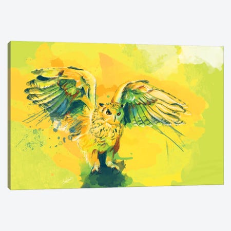 Silent Wings Canvas Print #FAS41} by Flo Art Studio Art Print