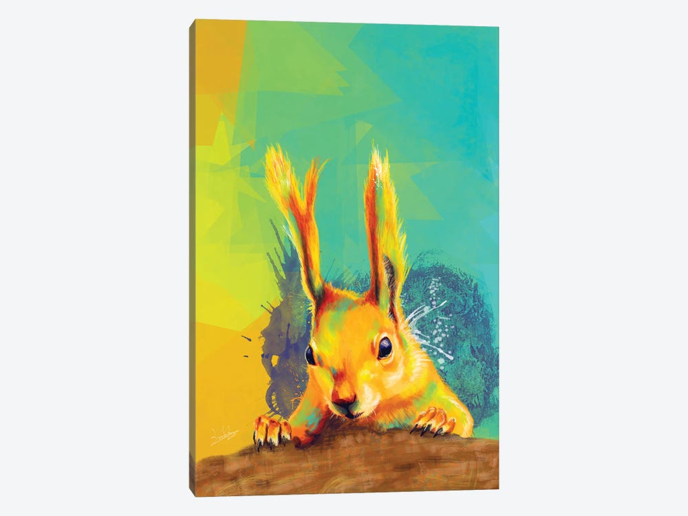Tassel-Eared Squirrel by Flo Art Studio 1-piece Art Print