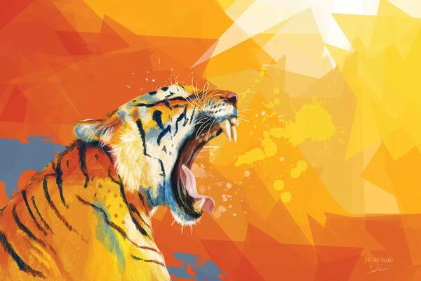 Tigers: Tiger In The Morning by Flo Art Studio