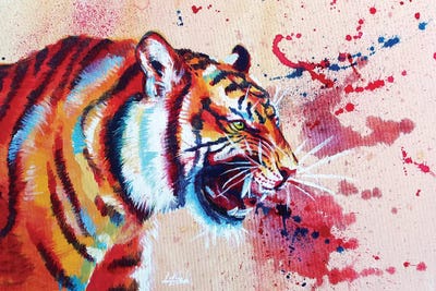 Vivid Rage by Flo Art Studio canvas print