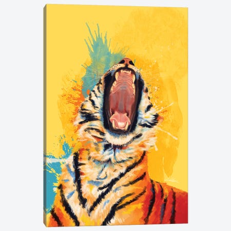 Wild Yawn Canvas Print #FAS49} by Flo Art Studio Art Print