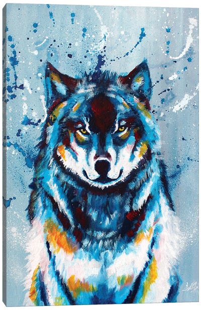 Wise and Wild Canvas Art Print - Wolf Art