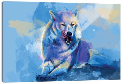 Awaken The Wolf Canvas Art Print - Flo Art Studio