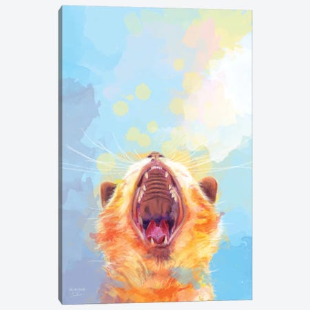 Rise and Shine Kitty Canvas Print #FAS61} by Flo Art Studio Canvas Print