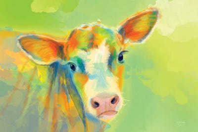 Summer Cow by Flo Art Studio art print