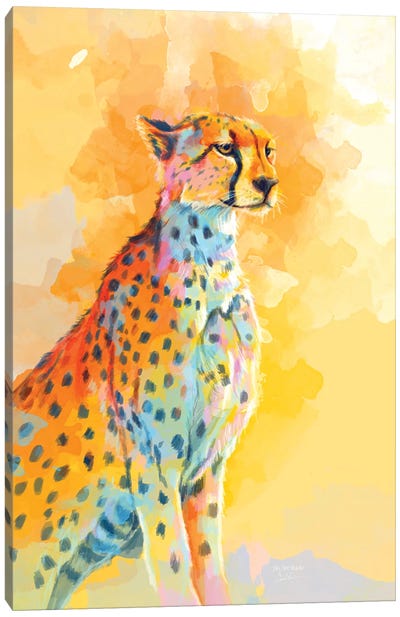 Cheetah Wild Grace Canvas Art Print - Flo Art Studio