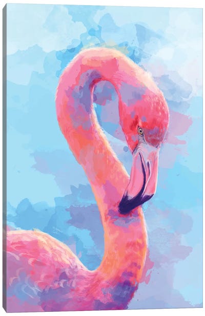 Flamingo Dream Canvas Art Print - Flamingo Art