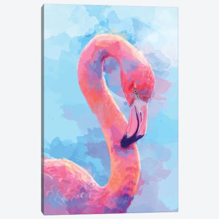 Flamingo Dream Canvas Print #FAS64} by Flo Art Studio Canvas Artwork