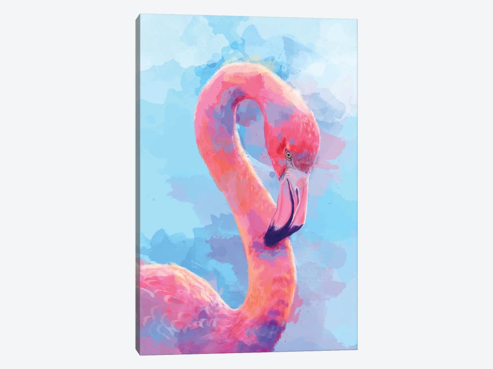 Flamingo Dream by Flo Art Studio 1-piece Canvas Art Print