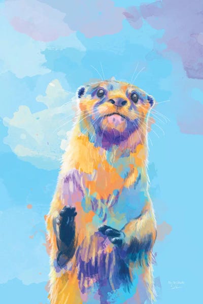 Otters: Mister Otter by Flo Art Studio