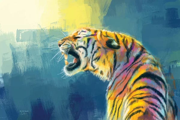 Tigers: Shine Fearlessly by Flo Art Studio