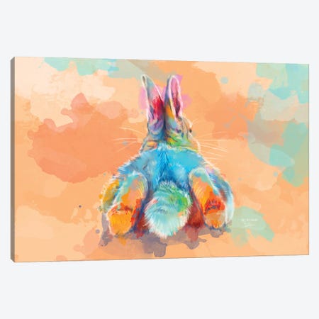 Bunny Butt Canvas Print #FAS68} by Flo Art Studio Art Print