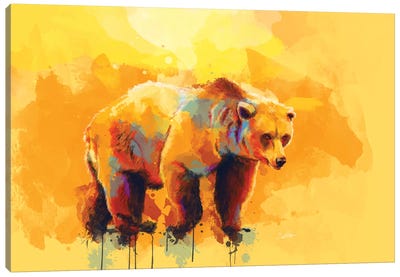 Bear Dream Canvas Art Print - Flo Art Studio
