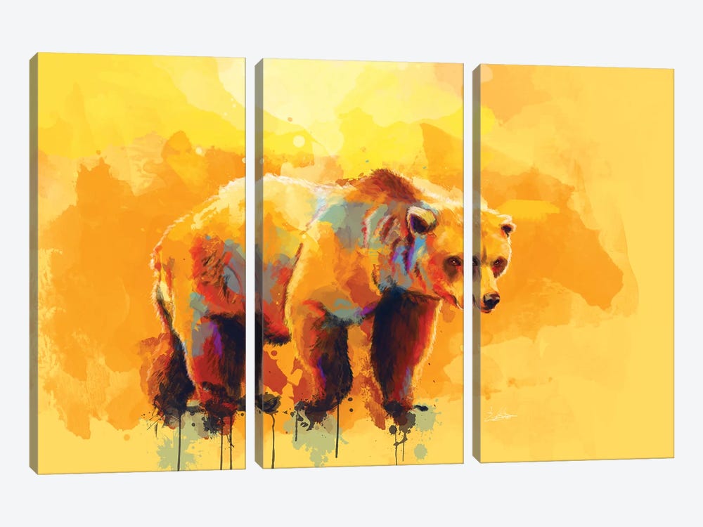 Bear Dream by Flo Art Studio 3-piece Canvas Art Print