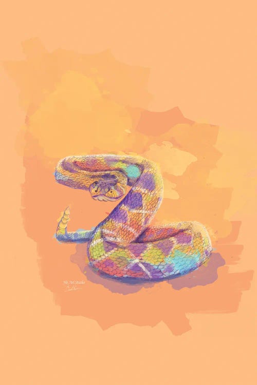 King Of The Sands - Rattlesnake Painting