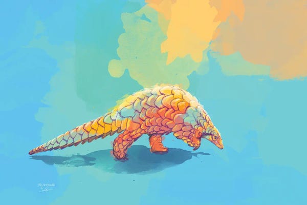 Armadillos: Armored Cuteness - Pangolin by Flo Art Studio