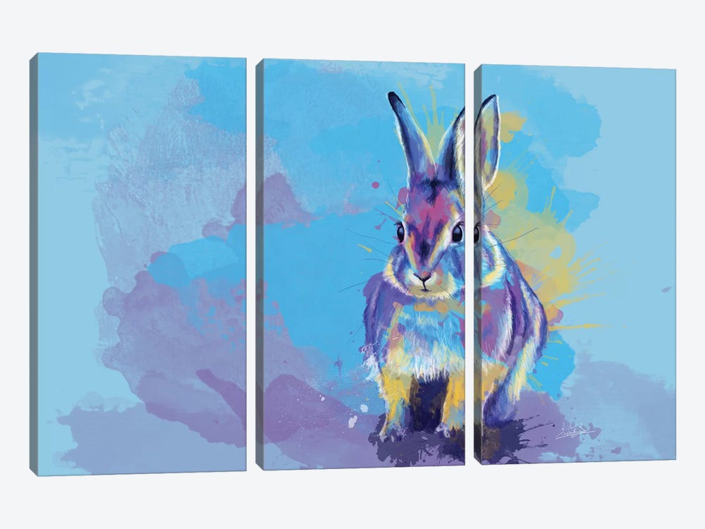 Bunny Dream by Flo Art Studio 3-piece Canvas Artwork