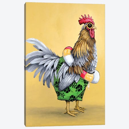 Delaware Rooster Swim Canvas Print #FAU10} by Eric Fausnacht Canvas Art