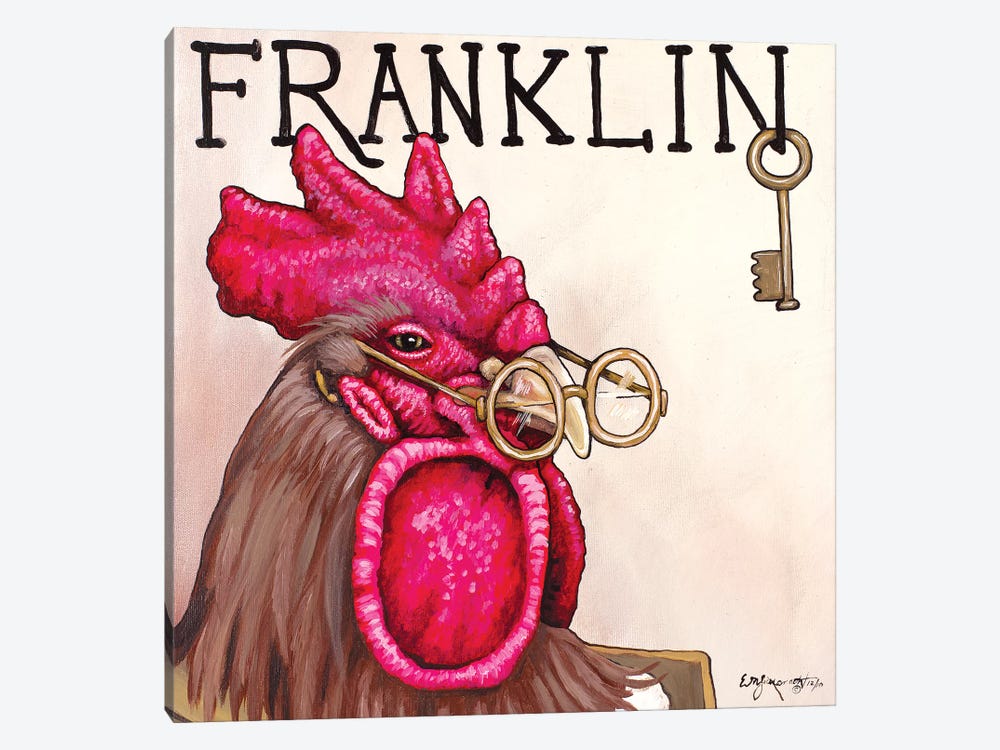 Franklin Rooster by Eric Fausnacht 1-piece Canvas Art Print