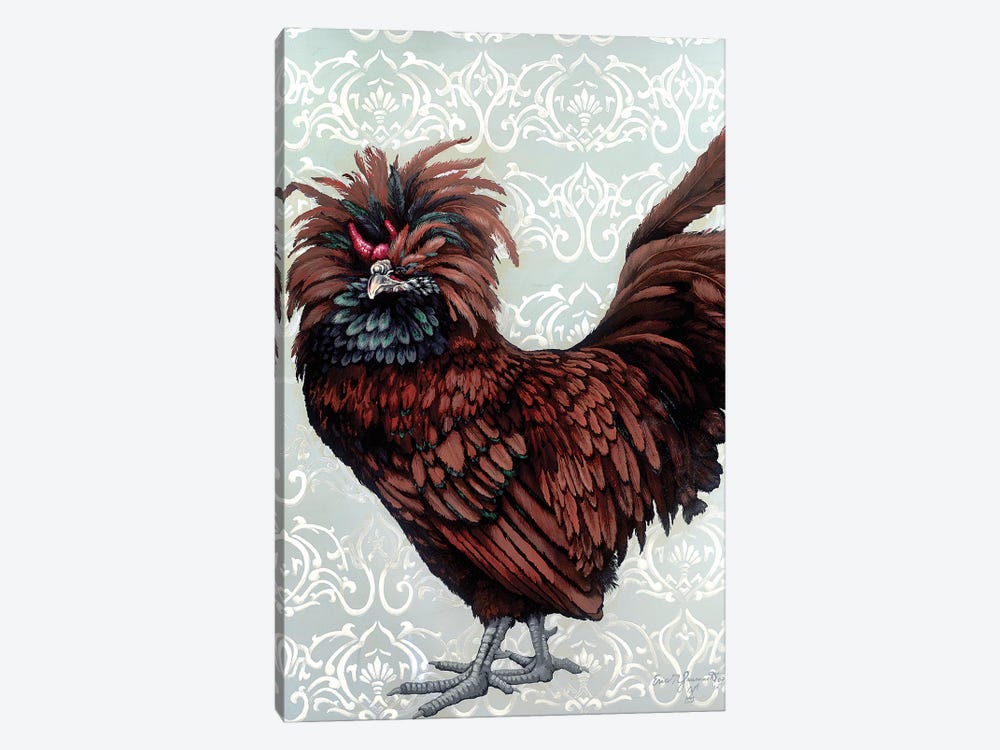 Golden Red Rooster by Eric Fausnacht 1-piece Canvas Print