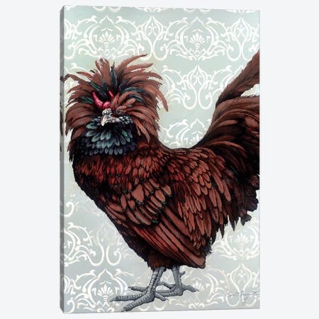 Golden Red Rooster Canvas Print #FAU15} by Eric Fausnacht Canvas Art Print