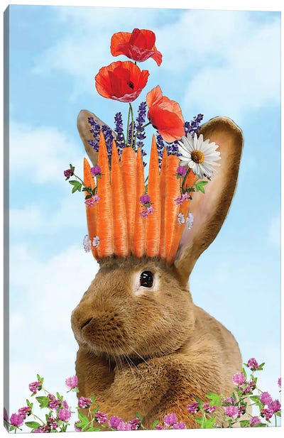 Crown Of Carrots Canvas Art Print - Eric Fausnacht 