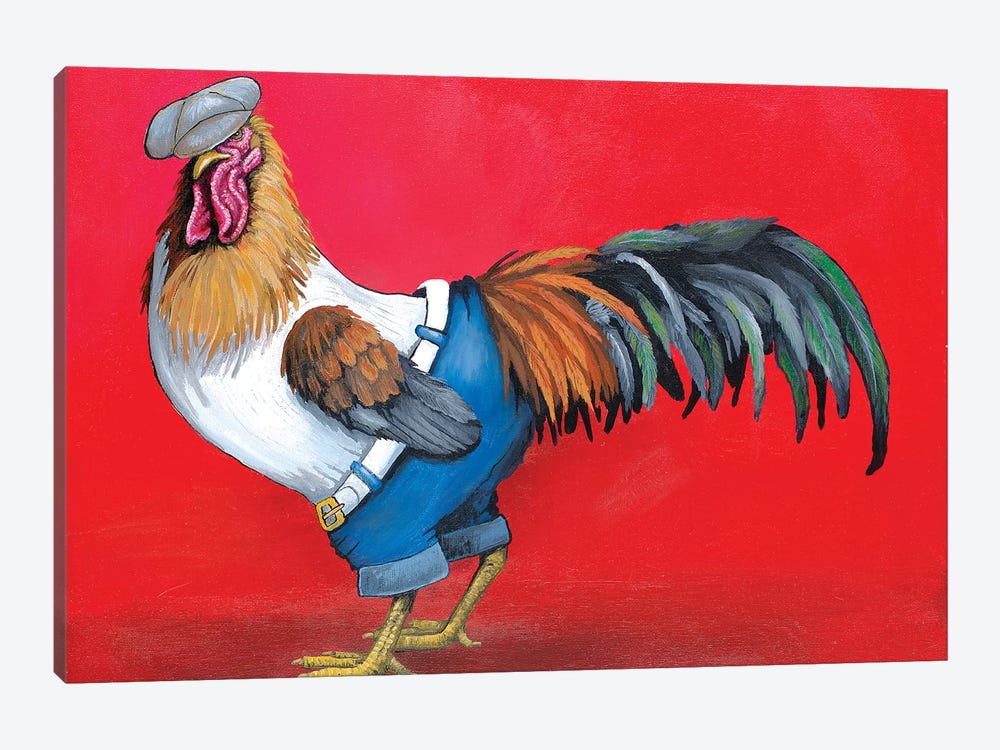 Hip Hop Rooster by Eric Fausnacht 1-piece Canvas Art Print