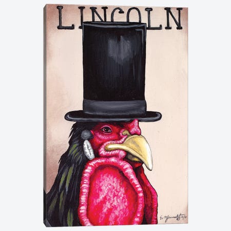 Lincoln Rooster Canvas Print #FAU20} by Eric Fausnacht Canvas Print