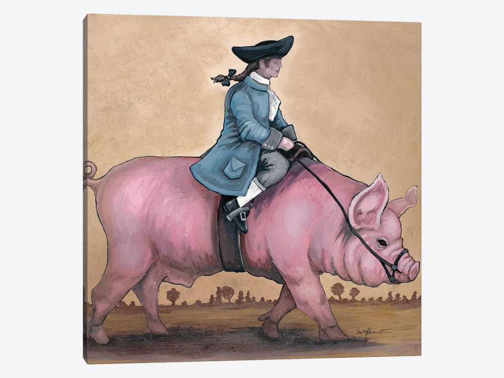 Piggy Back Rider by Eric Fausnacht 1-piece Canvas Art