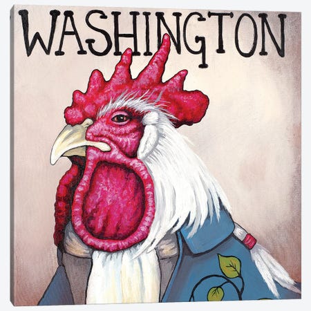 Washington Rooster Canvas Print #FAU31} by Eric Fausnacht Canvas Wall Art