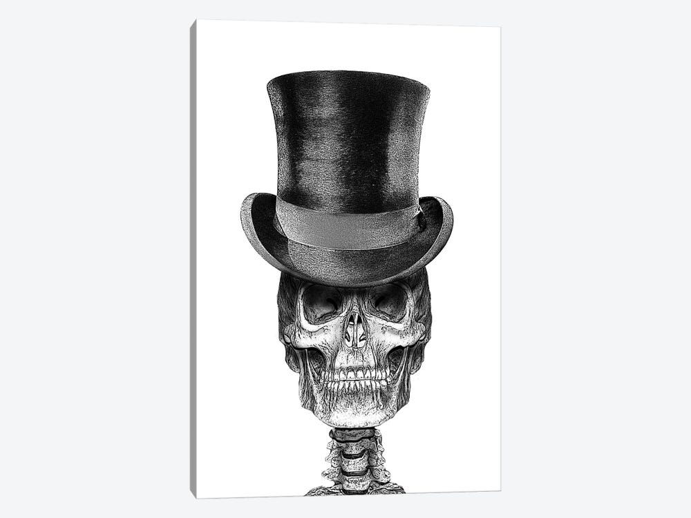 Skull In Top Hat by Eric Fausnacht 1-piece Canvas Art