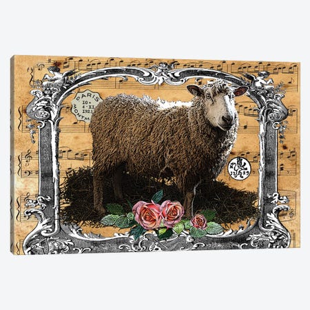 Music Sheep Canvas Print #FAU84} by Eric Fausnacht Canvas Artwork